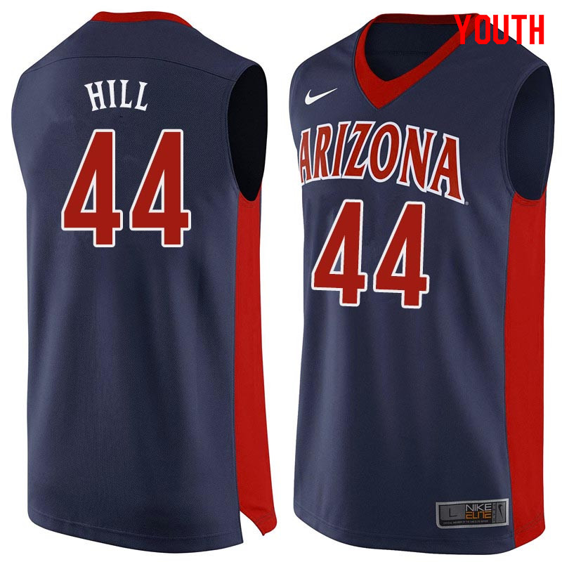 Youth Arizona Wildcats #44 Solomon Hill College Basketball Jerseys Sale-Navy